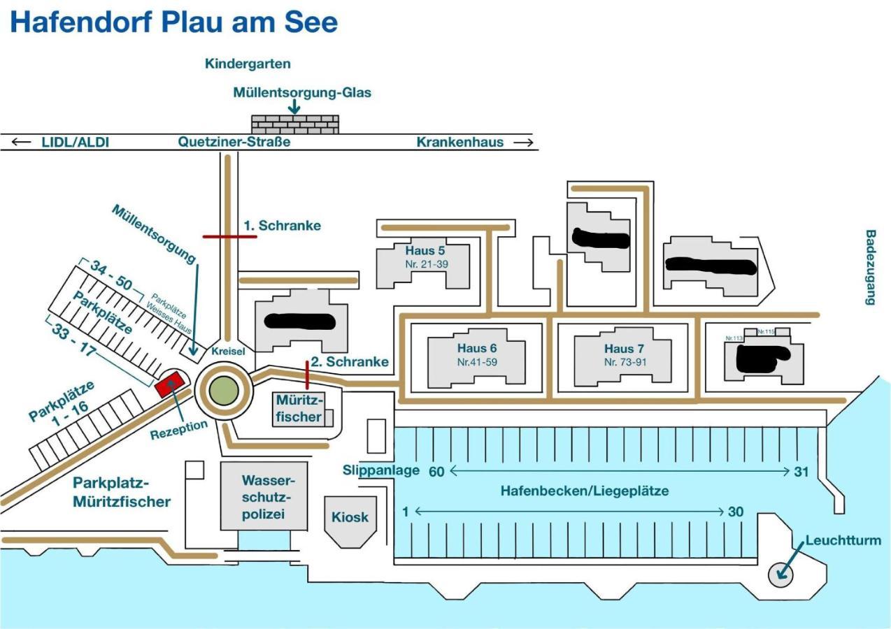 2 Zimmerapartment Nr45 P6A2 Plau am See Kültér fotó